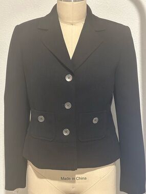Kasper Black Tailored Women's Button Blazer